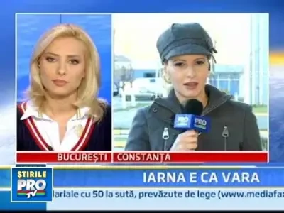 In Dobrogea, iarna tinde sa devina o amintire