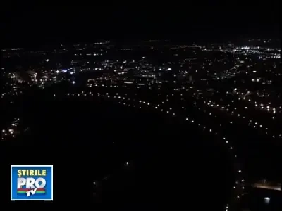 Vezi cum arata Bucurestiul noaptea, filmat din elicopter