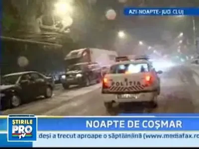 Iarna le-a dat soferilor inca o lectie de rabdare!