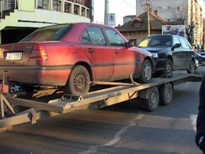 Soferii nemultumiti de noua taxa auto au blocat o intersectie din Constanta