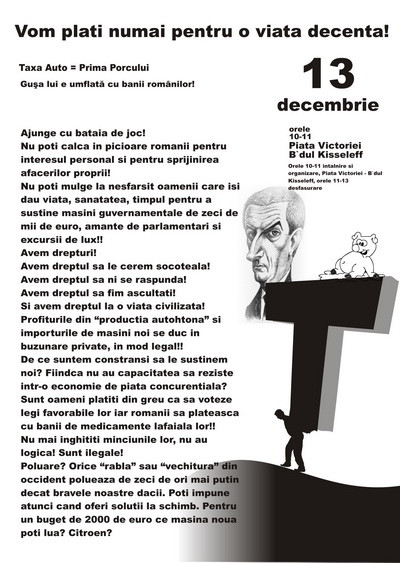 Se pregatesc proteste impotriva noii taxe auto!