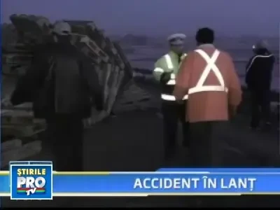 Accident in lant langa Focsani! 12 masini au fost avariate