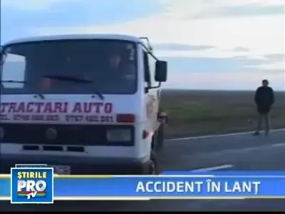 Accident in lant langa Focsani! 12 masini au fost avariate