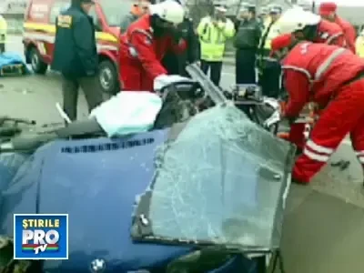 Imagini cumplite, filmate imediat dupa cumplitul accident din Arges