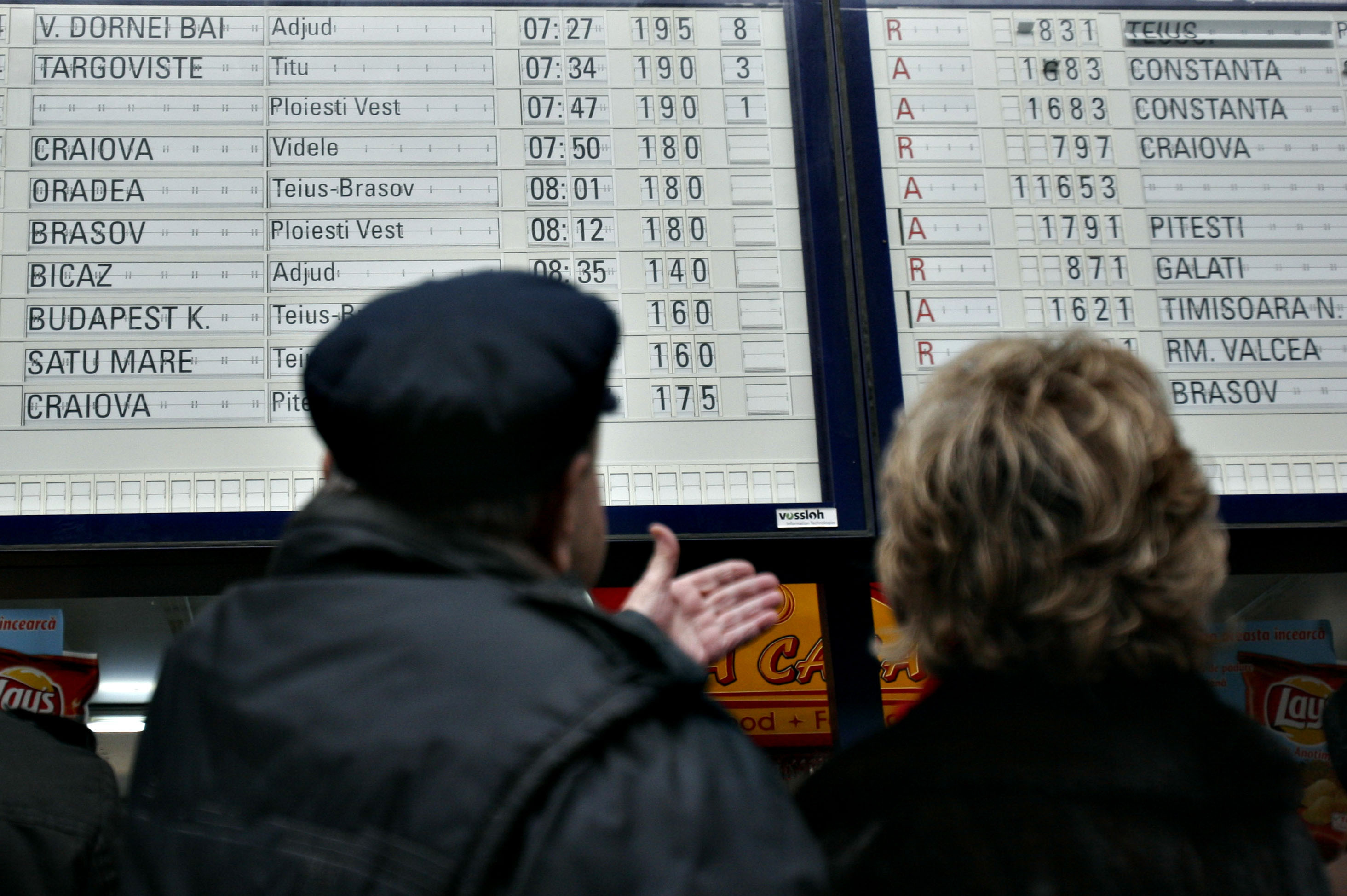 Haos pe calea ferata din Ungaria!