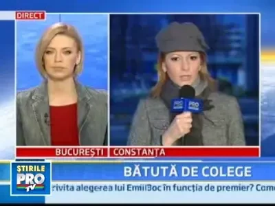 Sapte contra una! Bataie ca in ringul de box la scoala!