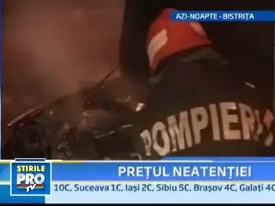Si-a dat foc la masina de 15.000 de euro!