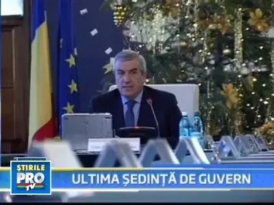 Ultima sedinta a guvernului Tariceanu