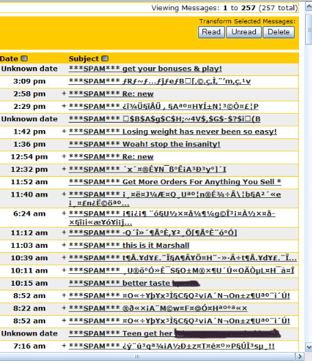 SpamGuard is on: 90% din mailuri contin mesaje de tip spam