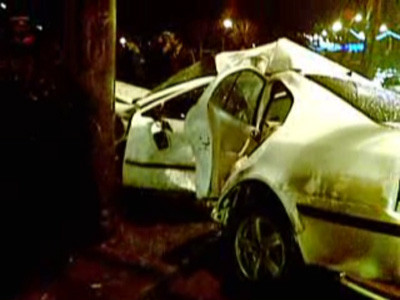 Sapte masini, lovite ca popicele pe un bulevard din centrul Capitalei