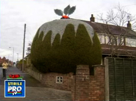 Budinca de Craciun uriasa, insa... necomestibila!