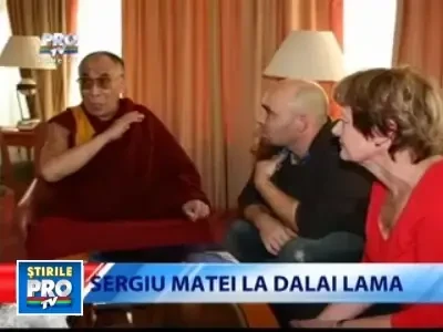 Romania te iubesc: Sergiu Matei s-a intalnit cu Dalai Lama
