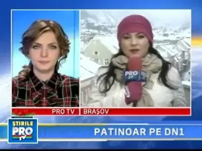 Pe Valea Prahovei ninge viscolit, cozi de masini pe DN1!