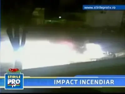 Accident de proportii: 3 masini au luat foc, alte 2 au fost grav avariate