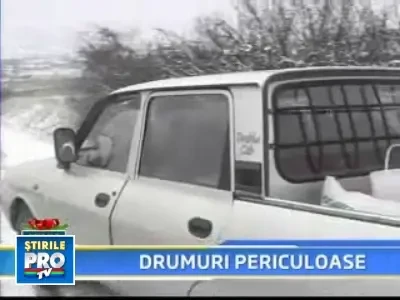 De pe soselele acoperite de polei, direct in sant!