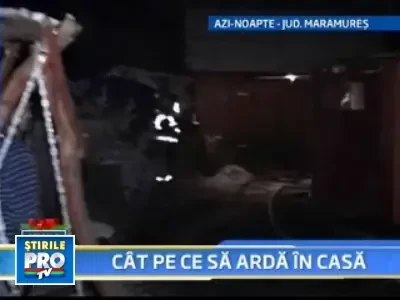A ars ca o torta! O familie si-a vazut casa distrusa de flacari