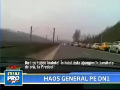 UPDATE: Traficul pe DN1 ar putea reveni la normal abia la miezul noptii!