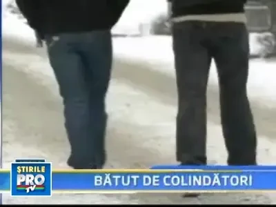 Barbat bagat in spital de trei colindatori!