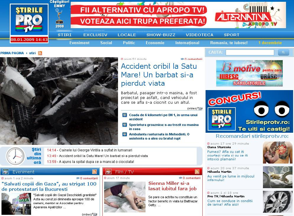 Trafic record pentru 5 site-uri ale trustului Pro