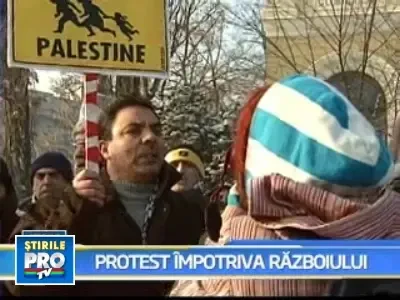 La Bucuresti continua protestele impotriva razboiului din Gaza