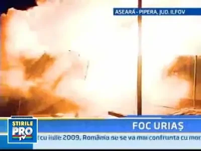 Un puternic incendiu a semanat haos in Pipera!