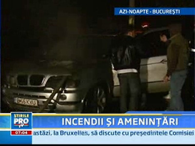 Atac in stil mafiot in Capitala! Trei masini distruse de flacari!