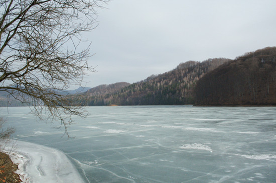 Distractia patinatorilor de pe lacul Siutghiol, "stricata" de jandarmi