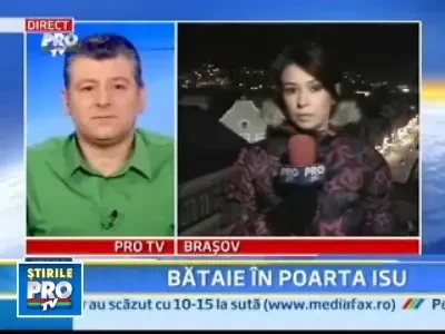 Bataie in plina strada, chiar in fata sediului ISU Brasov!