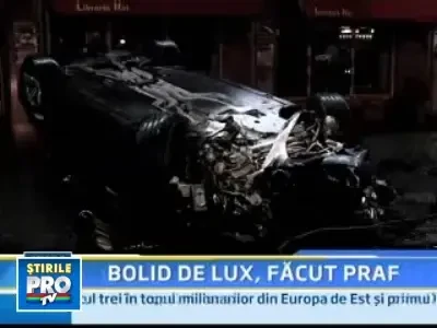 Bolid de 75.000 de euro, distrus intr-un accident pe bulevardul Magheru