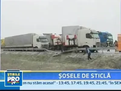 Haos in trafic in Ungaria! 11 TIR-uri, implicate intr-un accident in lant!