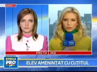 Un elev de clasa a VI-a i-a pus cutitul la gat unui coleg!