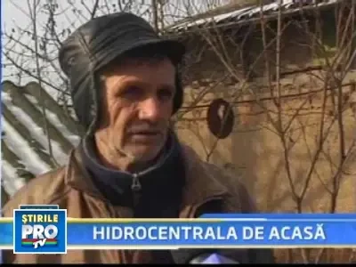 Si-a facut o minihidrocentrala fiindca a ajuns somer!
