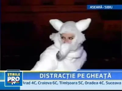 Cartile de povesti s-au deschis pe gheata la Sibiu!