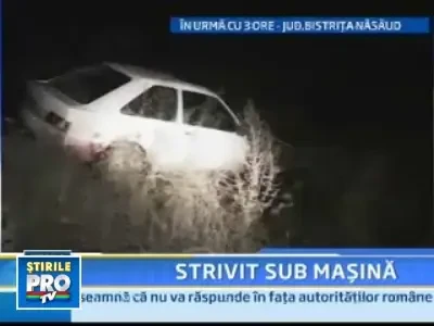 Barbat strivit sub propria masina, pe o sosea din Bistrita Nasaud