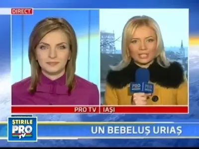 Nastere cu greutate la Botosani: bebelus care cantareste 5,8 kilograme