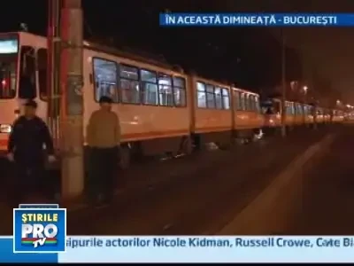 Zeci de tramvaie blocate din Colentina