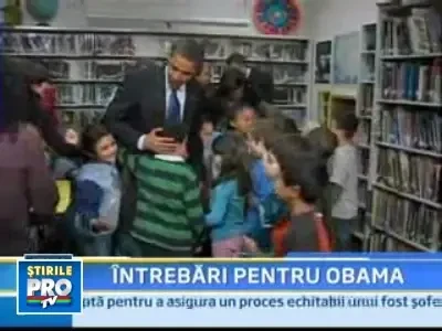 Obama, sub tirul intrebarilor unor elevi