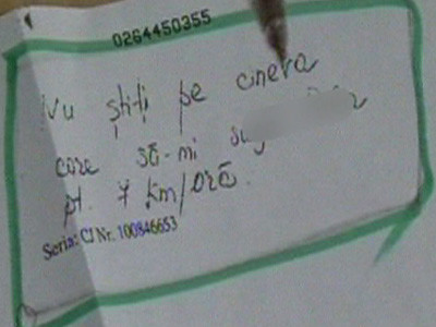 "Nu stiti pe cineva care sa-mi s**a p**a pentru 7 km la ora?"