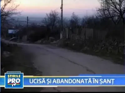 A fost gasita moarta intr-un sant, dezbracata de la brau in jos