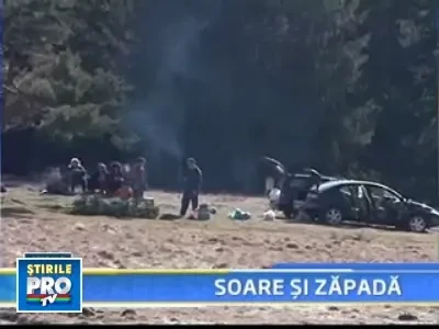 Primavara si iarna s-au intalnit pe Valea Prahovei. Vezi ce a iesit