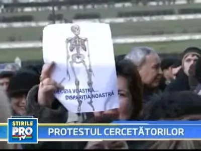 Cercetatorii si-au inceput saptamana cu scandal si proteste!