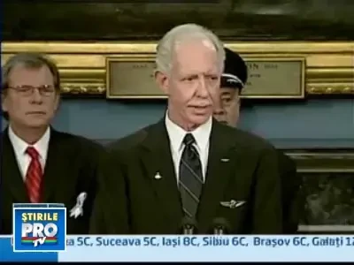 Echipajul care a aterizat fortat pe raul Hudson, decorat la New York