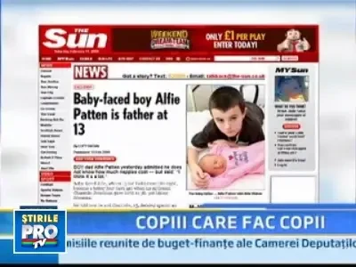 Copii cu copil... tatal are doar 13 ani, mama 15