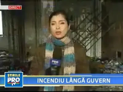 Alarma de incendiu langa sediul Guvernului!