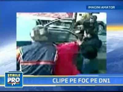 Groaznic accident la iesirea din Bucuresti, pe DN1! Cinci oameni raniti