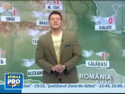 Prognoza meteo pentru urmatoarele trei zile