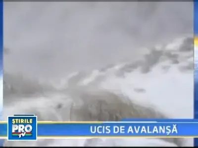 Un student surprins de avalansa a fost gasit mort in Bucegi