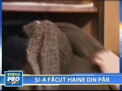Si-a creat o garderoba intreaga din propriul par!