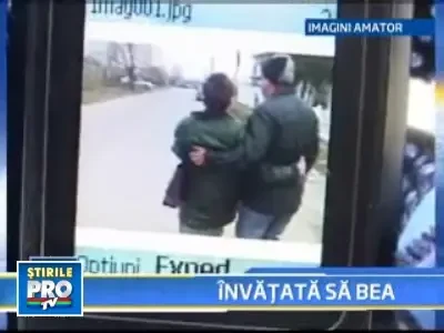 Invatatoare in prag de pensie, beata in fata elevilor!