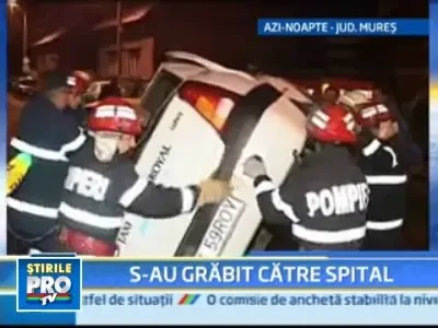 Trei masini avariate din cauza unui taximetrist care se... grabea!